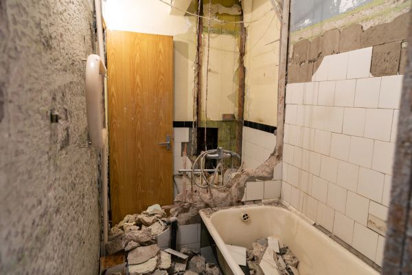 Shower Tile Demolition in Temple
